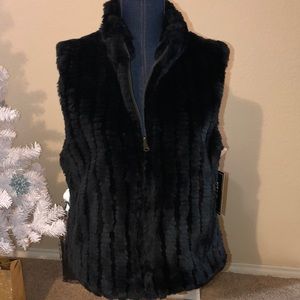Brand-New Reversible Faux Fur Jacket Vest
